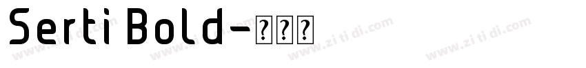 Serti Bold字体转换